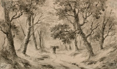 Ein Holzsammler im Wald von Anton Mauve