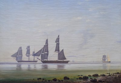 Ein ruhiger Morgen am Meer von Anton Melbye