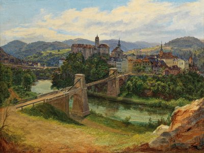 Blick auf die Stadt Loket in der Tschechischen Republik (Elbogen an der Eger) von Anton Schiffer