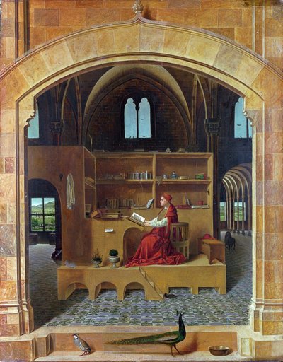 Der heilige Hieronymus in seinem Studierzimmer von Antonello da Messina