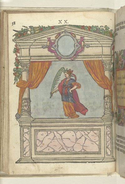 Szene mit der Personifikation des Sieges (Palmaris), 1578 von Antoni van Leest