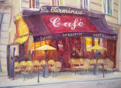 Café le Terminus, 2010 von Antonia Myatt