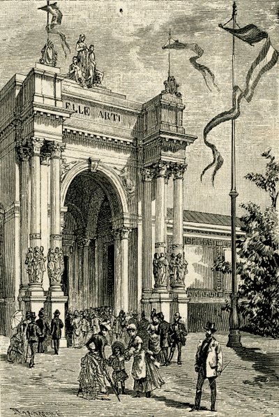 Pavillon der Schönen Künste, Emilianische Ausstellung, San Michele in Bosco, Bologna von Antonio Bonamore