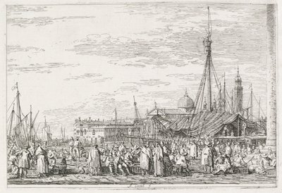 Ansichten: Der Markt auf dem Molo von Antonio Canaletto