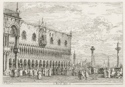 Ansichten: Der Verkündigungsstein in Venedig, 1735-1746 von Giovanni Antonio Canal