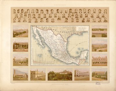 Atlas pintoresco e histórico de los Estados Unidos Mexicanos von Antonio García Cubas