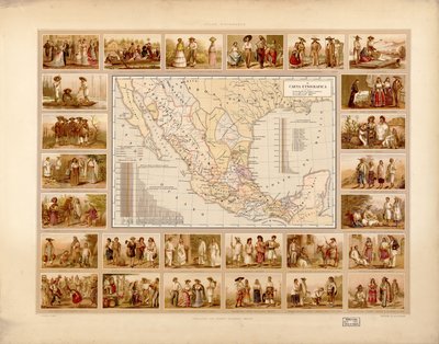 Atlas pintoresco e histórico de los Estados Unidos Mexicanos von Antonio García Cubas