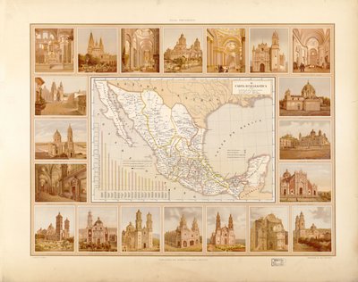 Atlas pintoresco e histórico de los Estados Unidos Mexicanos von Antonio García Cubas