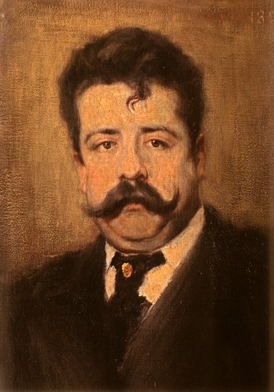 Porträt von Ruggiero Leoncavallo von Antonio Pasinetti