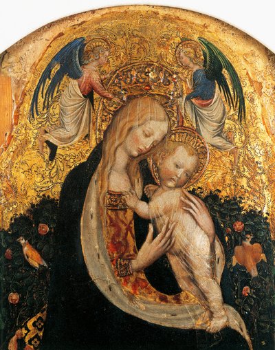 Madonna der Wachtel (Detail) von Antonio Pisanello