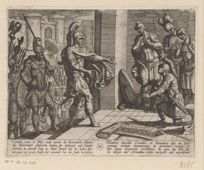 Cerialis vergibt römischen Soldaten, die Julius Civilis geholfen haben von Antonio Tempesta