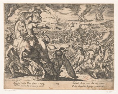 Darius flieht vom Schlachtfeld von Antonio Tempesta