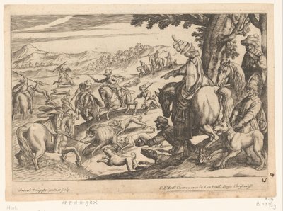Jagd auf Wildschwein und Hirsch von Antonio Tempesta