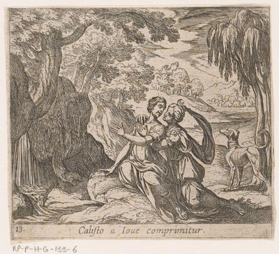 Jupiter und Callisto (Metamorphosen von Ovidius) von Antonio Tempesta
