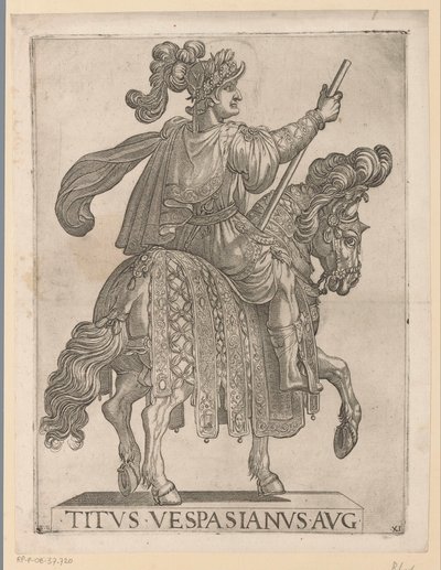 Kaiser Titus zu Pferd von Antonio Tempesta