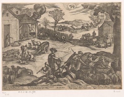 März: Bauernaktivitäten (Widder) von Antonio Tempesta