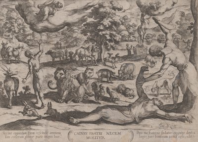 Tafel 1: Kain tötet Abel, aus 