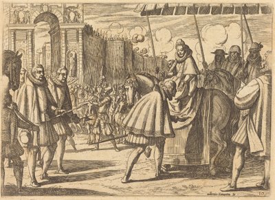 Triumphaler Einzug Margaretes von Österreich von Antonio Tempesta