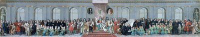 James II. (1633-1701) empfängt die Mathematikschüler des Christ