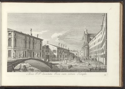 Ansicht des Campo dei Gesuiti in Venedig von Antonio Visentini