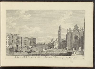 Ansicht des Canal Grande und der Chiesa di Santa Maria della Carità in Venedig von Antonio Visentini