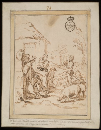Szene mit Hirten von Antonio del Castillo y Saavedra