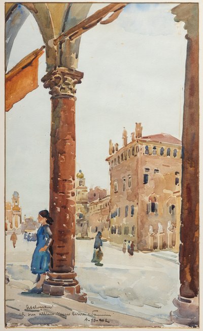 Platz in Carpi von Arcangelo Salvarani