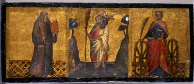 St. Benedikt, St. Christophorus und St. Katharina von Aretino Luca Spinello or Spinelli