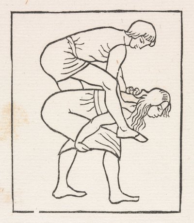 Daphnis und Chloe: Daphnis legt den Apfel in Chloes Busen von Aristide Maillol