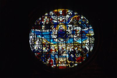 Mariä Himmelfahrt (Buntglas) von Arnao de Flandres