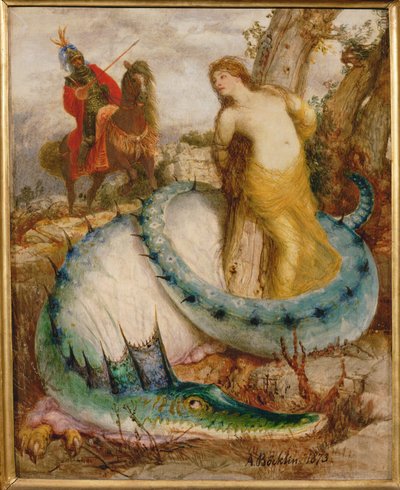 Angelica und der Drache von Arnold Böcklin