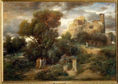 Die Pilger auf dem Weg nach Emmaus von Arnold Böcklin