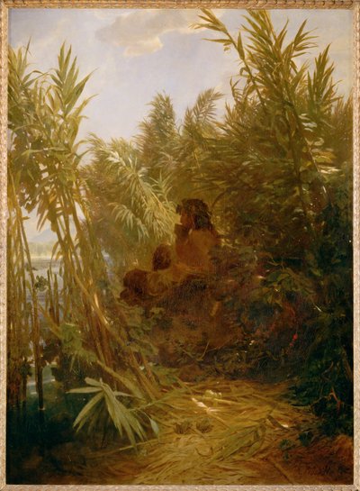 Pan im Schilf von Arnold Böcklin