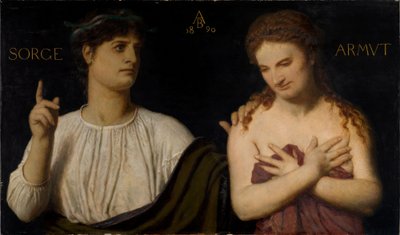 Armut und Sorge von Arnold Böcklin