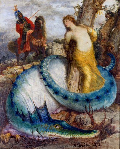 Ruggiero und Angelica von Arnold Böcklin