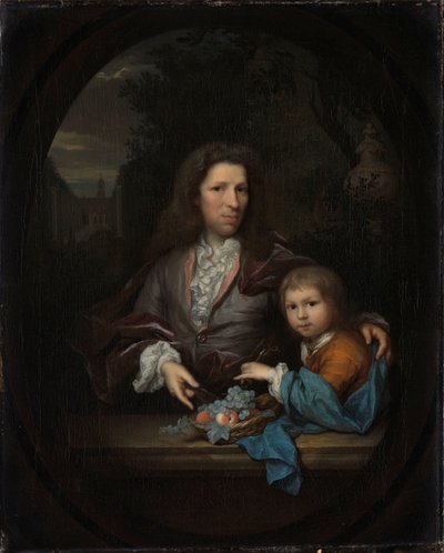 Jan van de Poll (1668-1745) und sein Sohn Harmen Hendrick (1697-1772) von Arnold Boonen