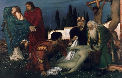 Beweinung unter dem Kreuz von Arnold Böcklin