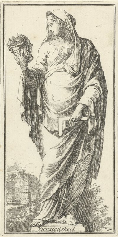 Personifikation der Vorsicht von Arnold Houbraken