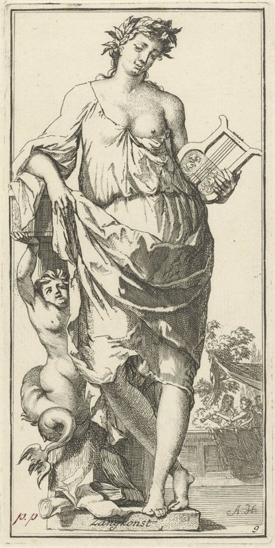 Personifikation der Gesangskunst von Arnold Houbraken