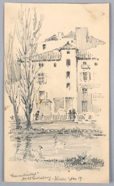 Hotel Luxembourg, Nîmes – Von unserem Fenster von Arnold William Brunner