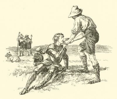 Sir Calidore, Ritter der Höflichkeit, die Suche nach dem schreienden Biest von Arthur George Walker
