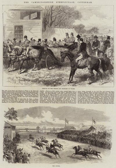 Das Cambridgeshire Steeplechase, Cottenham von Arthur Hopkins