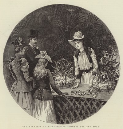 Das Kermesse in Nizza, Blumenverkauf für die Armen von Arthur Hopkins