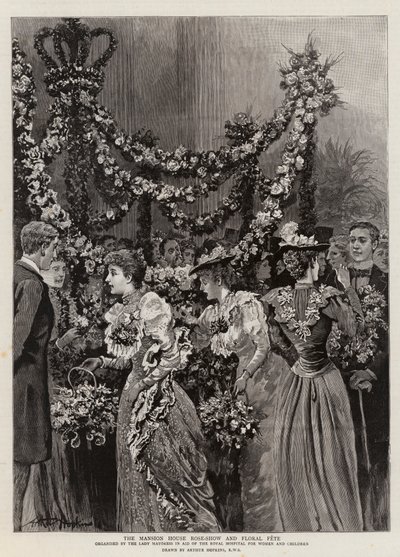 Die Rosen-Show und das Blumenfest im Mansion House von Arthur Hopkins
