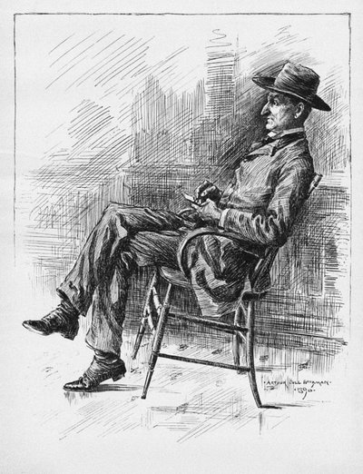 Porträt von Benjamin Peter Old Hutch Hutchinson, 1890 von Arthur Jule Goodman