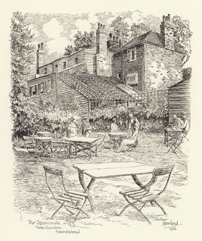 The Spaniards Tea Garden, Hampstead von Arthur Moreland