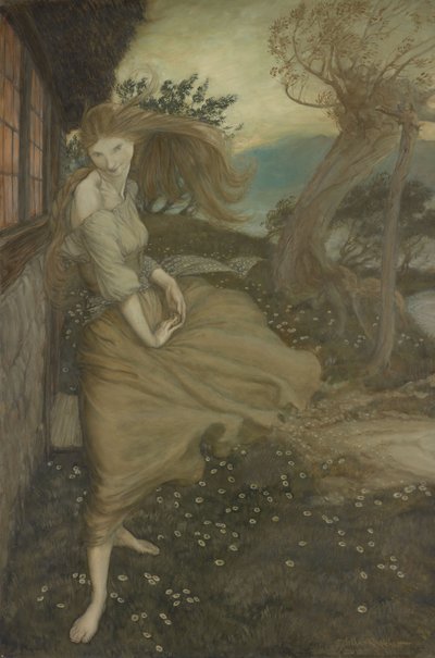 Undine am Fenster von Arthur Rackham