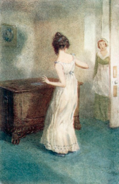 Illustration für Northanger Abbey von Jane Austen von Arthur Wallis Mills