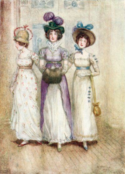 Illustration für Northanger Abbey von Jane Austen von Arthur Wallis Mills