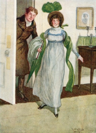 Illustration für Stolz und Vorurteil von Jane Austen von Arthur Wallis Mills